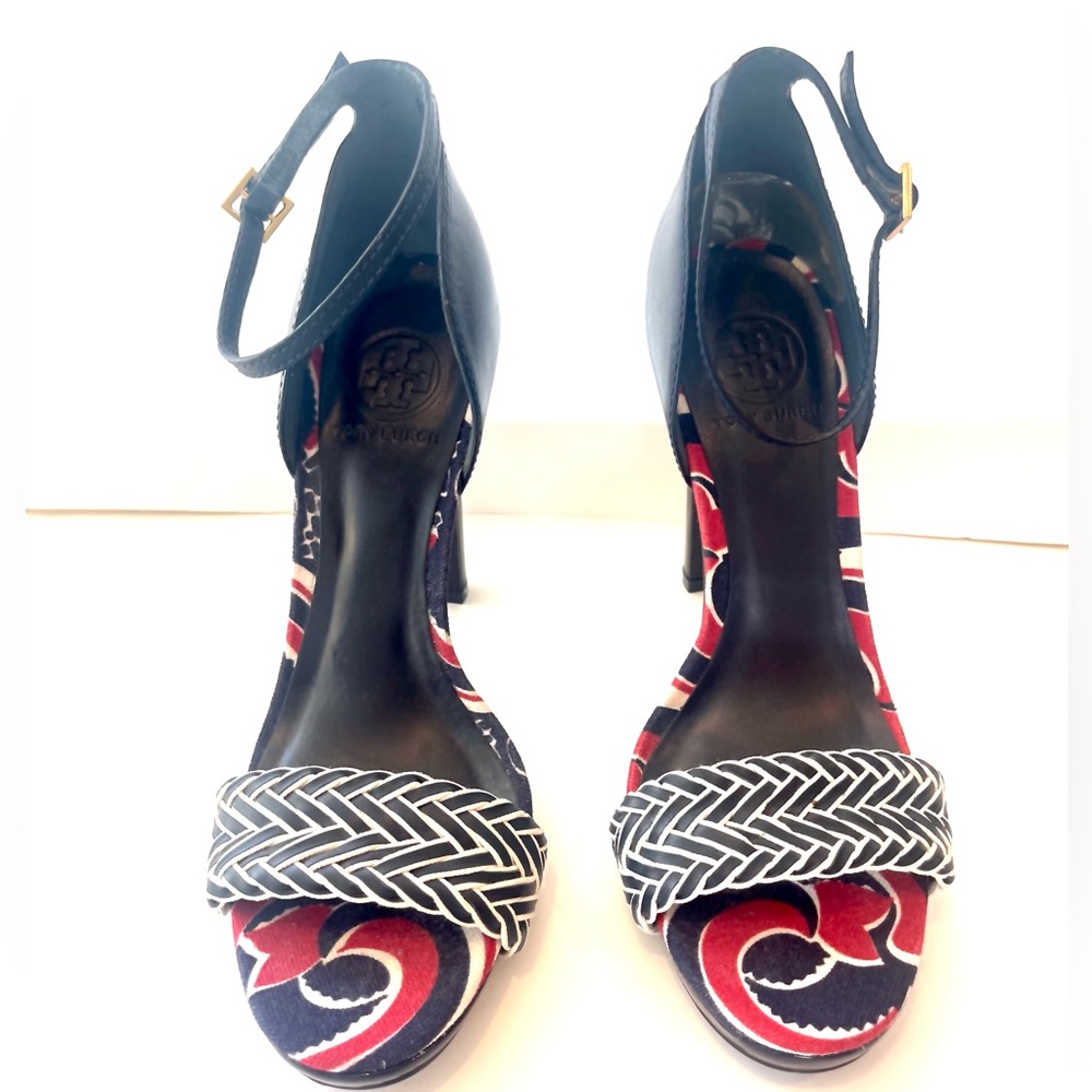 Tory Burch Black and Red Heels